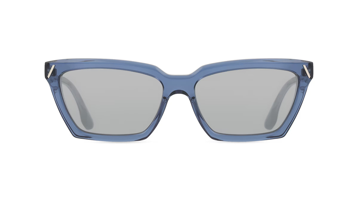 Victoria Beckham VB661S Sonnenbrille Damen, Vollrand, Quadratisch, Acetat, blau grau - Bild 1