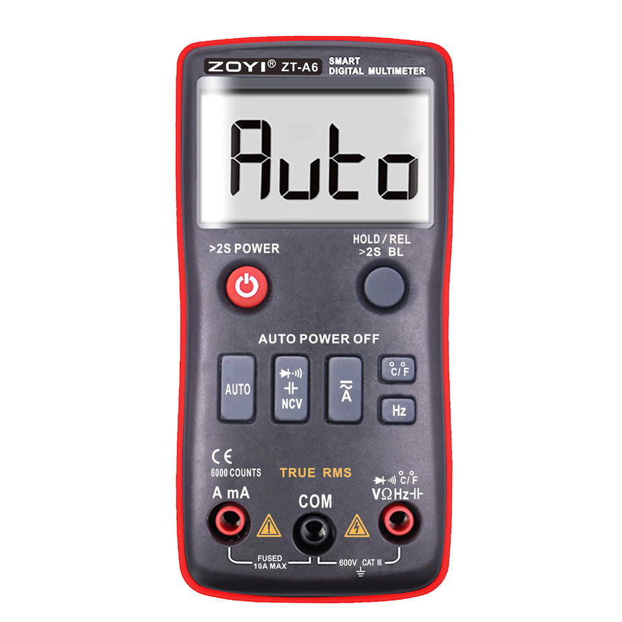 ZOYI ZT-A6 Digitalmultimeter mit Tastenbedienung für AC-DC-Spannung, Strom, Widerstand, Temperaturmessung und NCV-Funktion - Bild 7