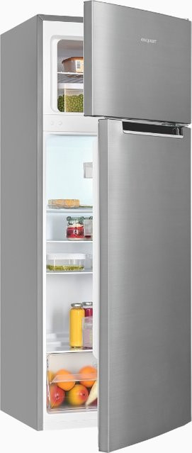 Exquisit Kühl-Gefrierkombination KGC5270-45-040E in Silver Inoxlook, B/T/H: 55,5 x 60,0 x 172,0 cm - Bild 1