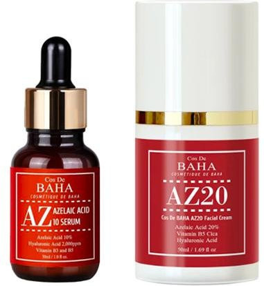 Cos De BAHA Azelainsäure Serum 10%, 30 ml, Azelainsäure Creme 20%, 50 ml - Bild 1