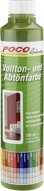 POCOline Dispersionsfarbe Matt in Grün, Abtönfarbe, 0,75 l - Bild 1