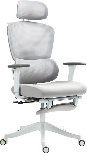 HOMCOM Ergonomischer Bürostuhl in Schwarz mit 3D-Armlehnen, verstellbarer Kopfstütze und Lendenwirbelstütze, B/T/H: 71 x 70 x 119 cm - Bild 1
