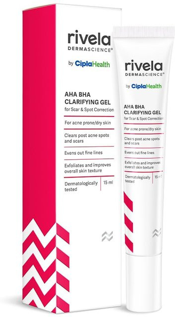 Rivela Dermascience AHA BHA Narben- und Fleckenkorrektur-Gel, 15 ml, für unreine Haut - Bild 1