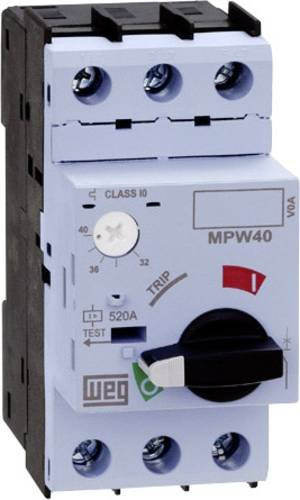 WEG Motorschutzschalter MPW40-3-D016 einstellbar 1.6A in Weiß - Bild 1