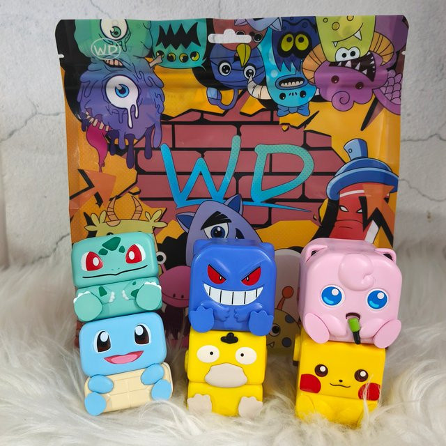 Pokémon Würfel-Stapelfiguren, Pikachu Eevee Snorlax, Anime-Figuren - Bild 1