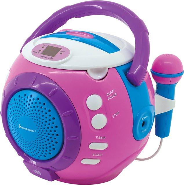 Soundmaster Radiorekorder mit CD-Spieler in Pink - Bild 1