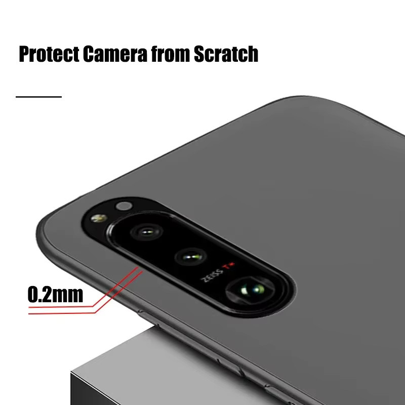 Individuelle Schutzhülle für Sony Xperia 5 mit eigenem Foto und Namen, matte Stoßfeste Handyhülle - Bild 4