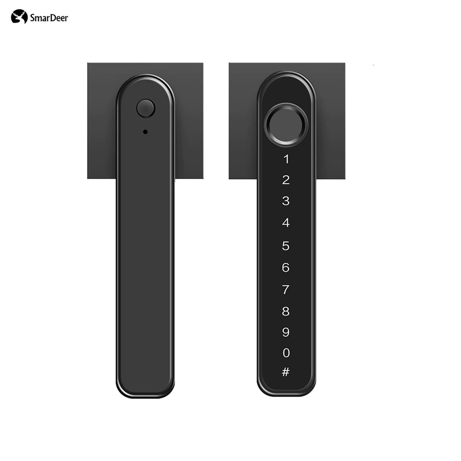SmarDeer Elektronisches Smart Lock in Schwarz mit Bluetooth und Fingerabdruck für Tuya Smart Life Hausautomation, ideal für Hotel und Büro - Bild 7
