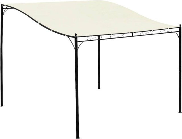 Outsunny Terrassenüberdachung aus Metall in Beige mit gebogenem Design, B/H/L: 297 x 245 x 297 cm - Bild 1