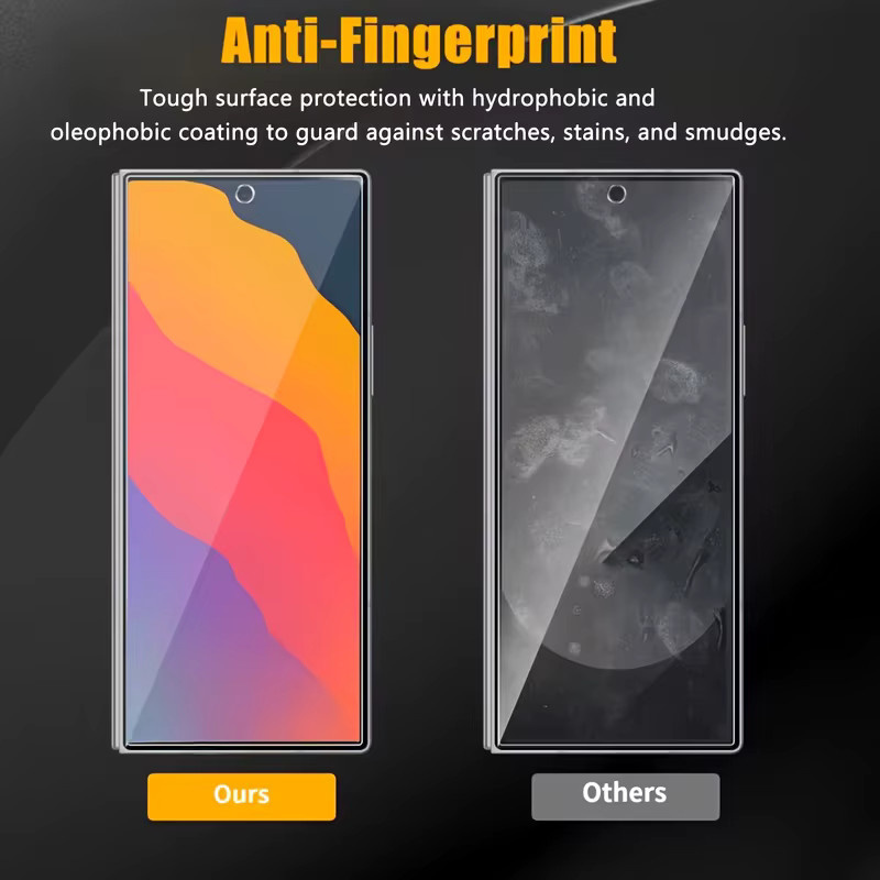 Xiaomi Sichtschutzfolie aus gehärtetem Glas für Poco X8 Pro Max, Poco F8 Pro und Poco F8 Ultra, Anti-Spy Schutz mit Fingerabdruck-Entsperrung - Bild 3