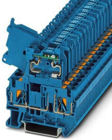 Phoenix Contact 3211905 Sicherungsreihenklemme Push-In-Klemme Blau 50 Stück - Bild 1