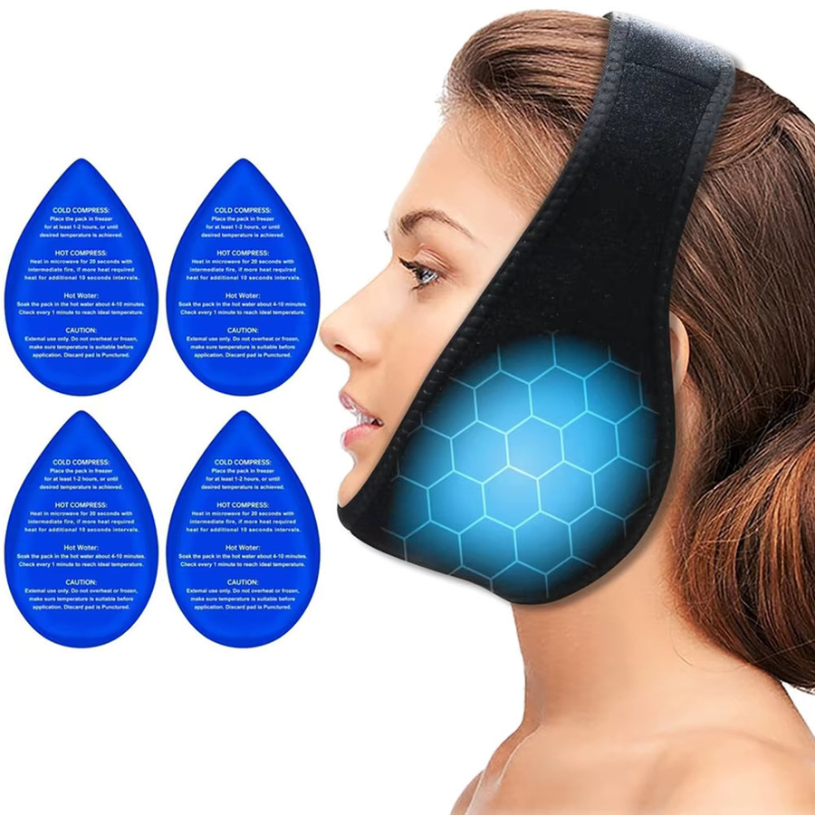 Wisdom Teeth Ice Pack Kopfwickel, 4 Gel-Packungen, Unisex - Bild 7