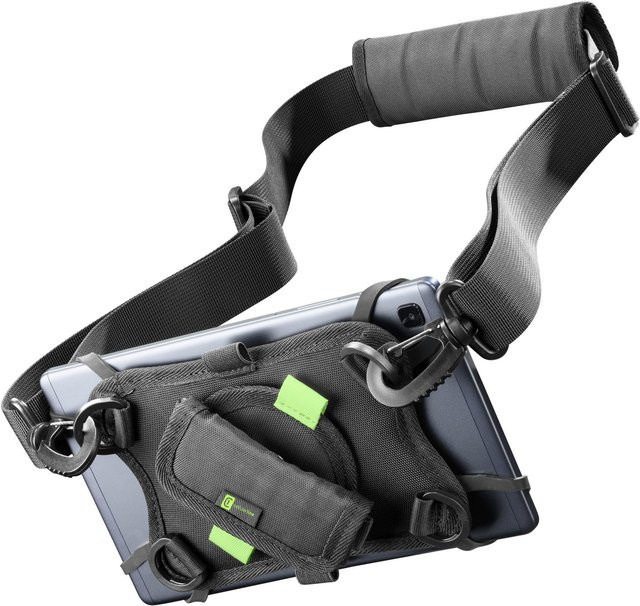 CellularLine Universal Handle Case Tablet Hülle für Geräte bis 9 Zoll Schwarz und Transparent - Bild 1