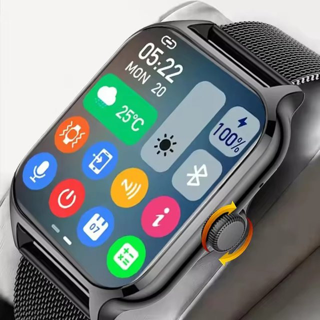 Ola Esporte Smartwatch 2025 in Pink mit 2,01 Zoll Farbbildschirm, Bluetooth für Anrufe, kompatibel mit Android und iOS, Fitness Tracker für Damen und Herren - Bild 1