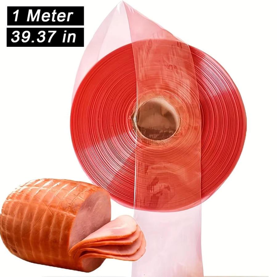 SAFEBET Rote Wursthülle aus Kunststoff, Transparent, Durchmesser: 55 mm, Breite: 85 mm - Bild 2
