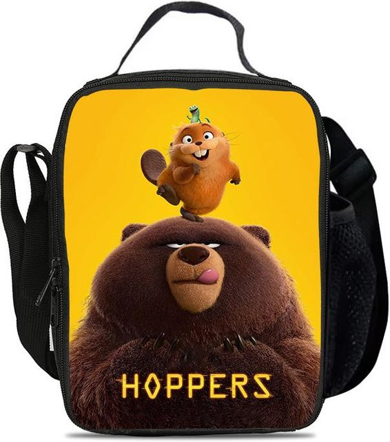 Isolierte Lunchbox von Fancy Style Studio in Gelb, auslaufsichere Thermotasche für Kinder mit Zeichentrickmotiv - Bild 1