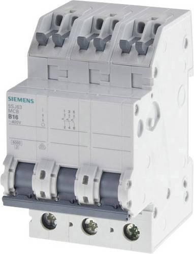Siemens Leitungsschutzschalter 5SJ6316-7KS 3-polig 16A in Weiß - Bild 1