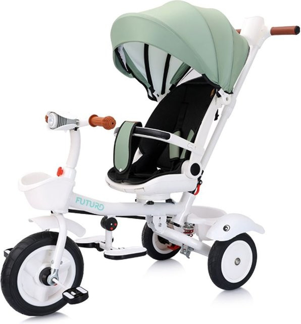 Chipolino Tricycle Futuro 2 in 1 faltbares Dreirad mit Licht und Musik, grün - Bild 1