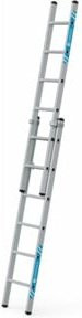 Zarges Everest 2E LM-Schiebeleiter aus Aluminium in Silber mit 2 x 6 Sprossen - Bild 1