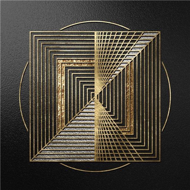 TPFLiving Kunstdruck auf Leinwand Abstrakt Gold Schwarz B/H: 50 x 50 cm - Bild 1