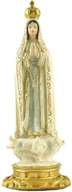 Religiöse Jungfrau Maria Statue Unsere Liebe Frau von Fátima aus farbigem Harz, Höhe: 20 cm - Bild 1