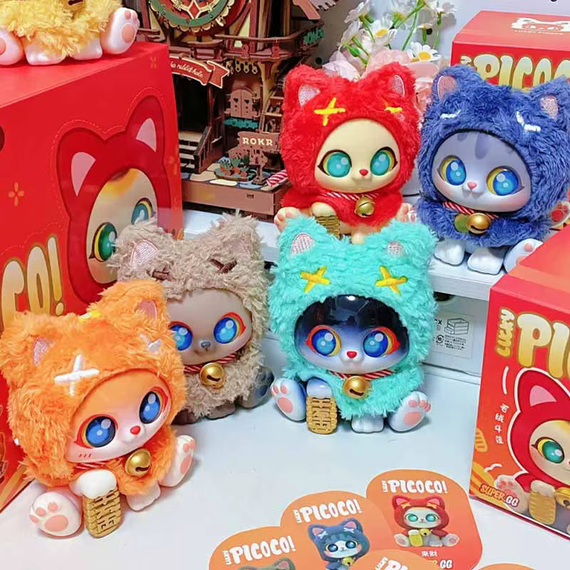 Supergg Picoco Lucky Cloak Cat Series, Puppe, Rucksack Anhänger, Mystery Box - Bild 2