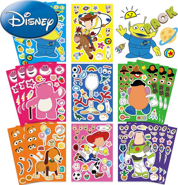 Disney Toy Story Make a Face Puzzle-Aufkleber, Montage-Puzzle - Bild 1