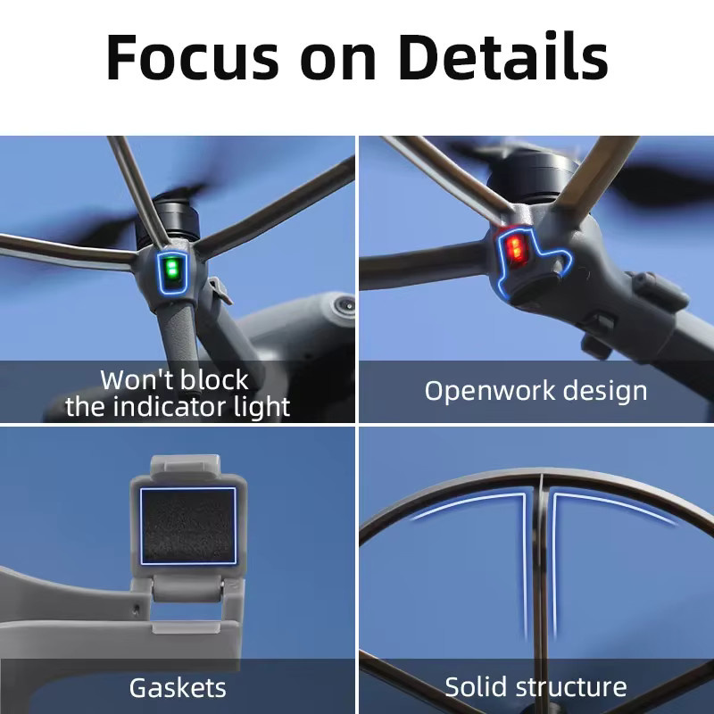 DJI Propeller-Schutz für Air 3 und Air 3S Drohnen in Grau - Bild 2