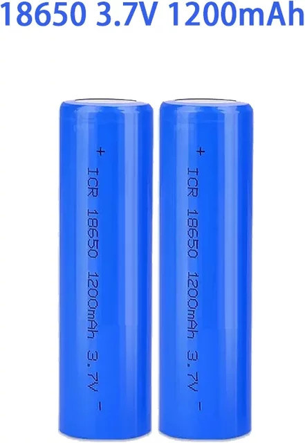 YTBNA Li-Ionen-Akku 18650 in Blau mit 1200 mAh und 3,7 V - Bild 1
