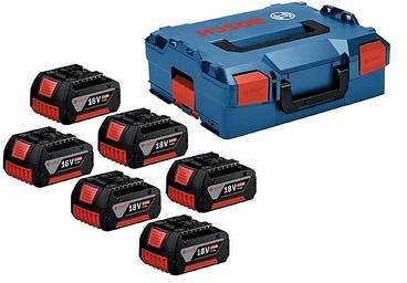 Bosch Professional Akku-Set 6-teilig GBA 18V 4,0Ah Li-Ion in L-Boxx - Bild 2