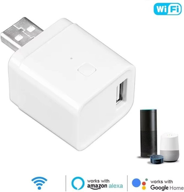 WLAN Micro-USB-Adapter 5V Intelligenter Zeitgesteuerter Ladestecker in Weiß Kompatibel mit Tuya Alexa Google Home Assistant und Smart Life - Bild 1