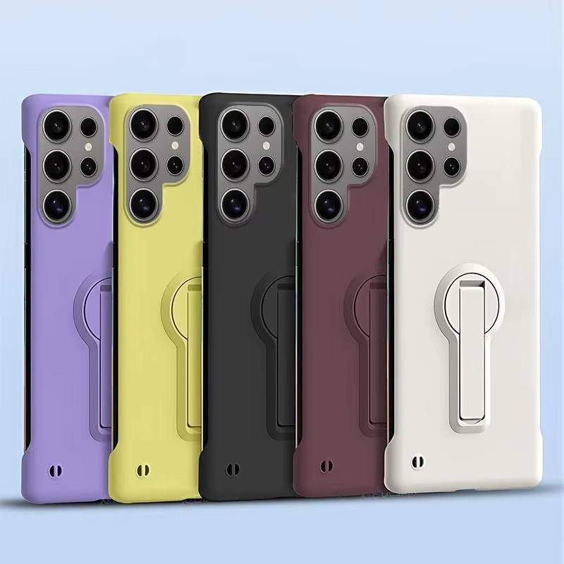 Handyhülle für Samsung Galaxy S25 Edge S24 S23 S22 S21 S20 FE S10 Note 20 Ultra 10 Plus Cover Thin Frameless Holder Protector in Purple - Bild 3