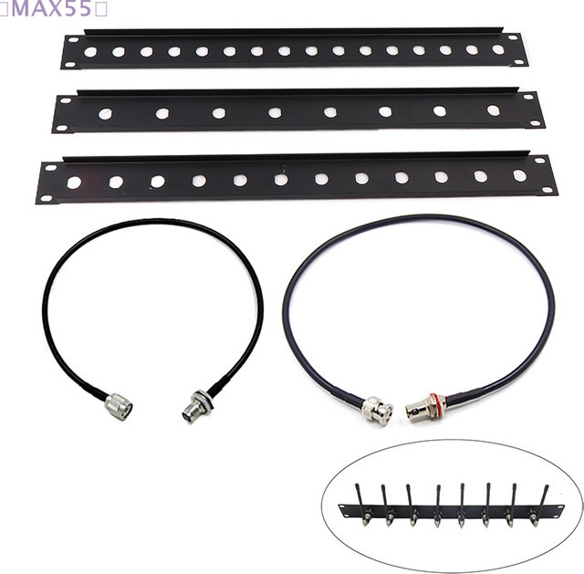 MAX-55 Drahtlose Mikrofon Rack Montage Halterung Kits für Sennheiser und Shure Empfänger, Schwarz - Bild 1