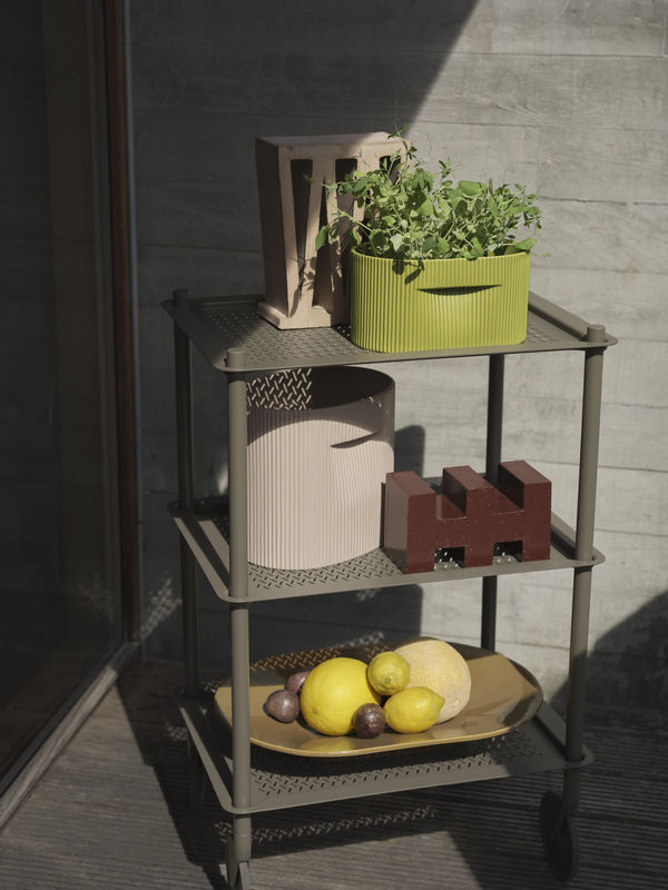 Muuto Flow Servierwagen modern aus Metall in Braun oder Grau matt - Bild 2