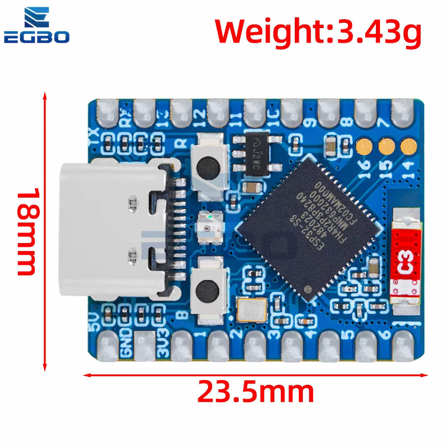 ESP32-S3-Zero Mini Entwicklungsboard mit WiFi und Bluetooth - Bild 2