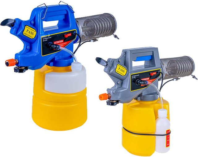 ZJMZYM Mini-Nebelgenerator mit Butanbetrieb in Gelb-Grau zur thermischen Desinfektion und Vernebelung für Haus, Garten und Schädlingsbekämpfung - Bild 1