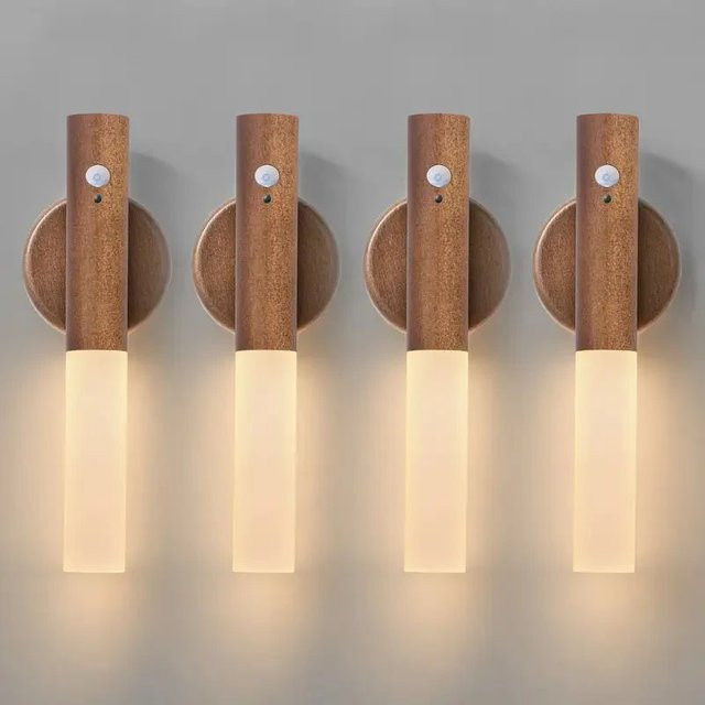ZTree Smart Motion Sensor Nachtlicht mit integrierter LED, wiederaufladbare magnetische Wandleuchte für Flur, Schlafzimmer, Treppen, Badezimmer und Schränke - Bild 1