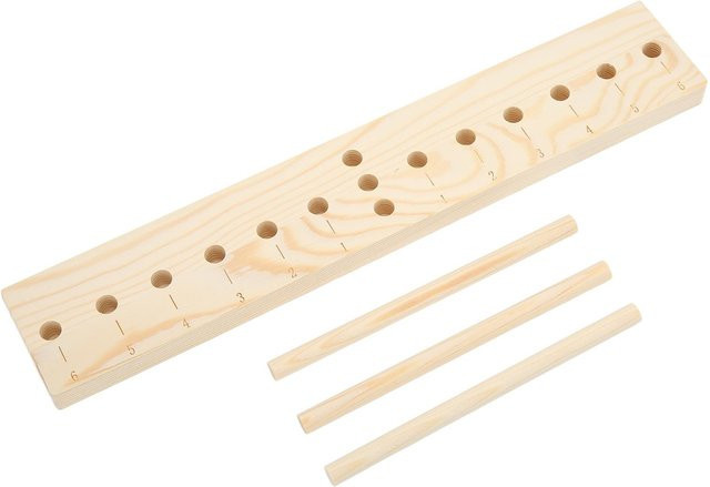GoolRC Schleifenmacher Set aus Holz mit verstellbarem Skalendesign und Holzbrett in Weiß und Beige - Bild 1