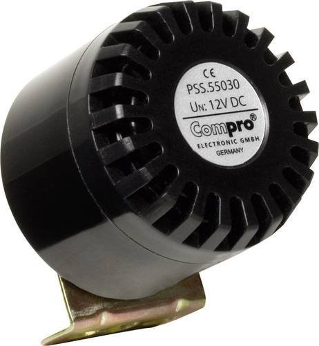 ComPro Signalsirene PSS.55.030.B Einzelton Schwarz 12 V/DC 110 dB - Bild 1