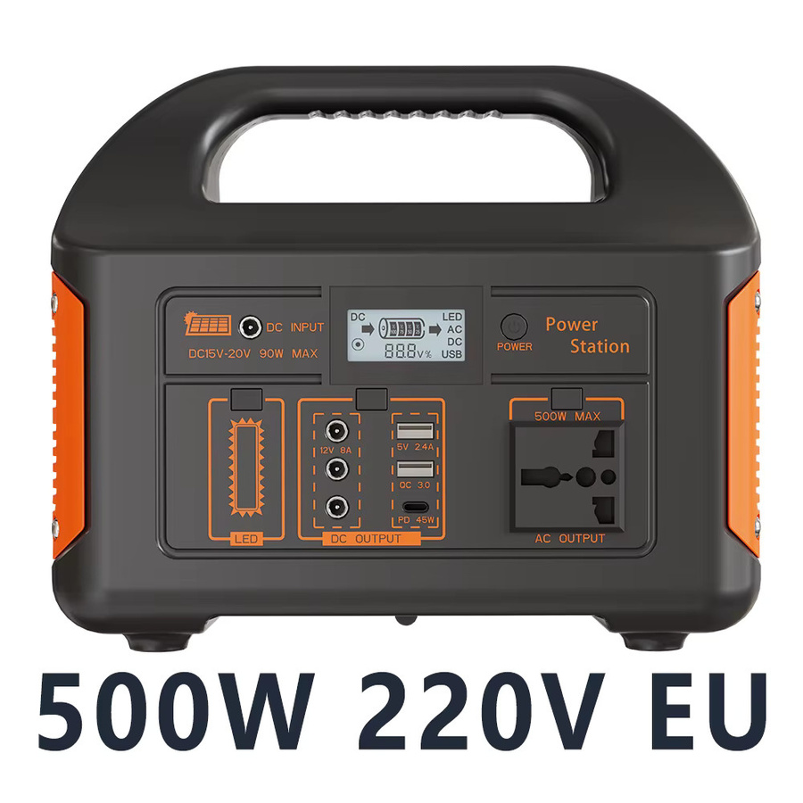 Gaiaray Tragbarer All-in-One-Solargenerator 500W mit 460Wh Lithium-Eisenphosphat-Batterie, mobile Stromversorgung mit USV-Funktion und 220V Anschluss für Camping und Haushalt - Bild 9
