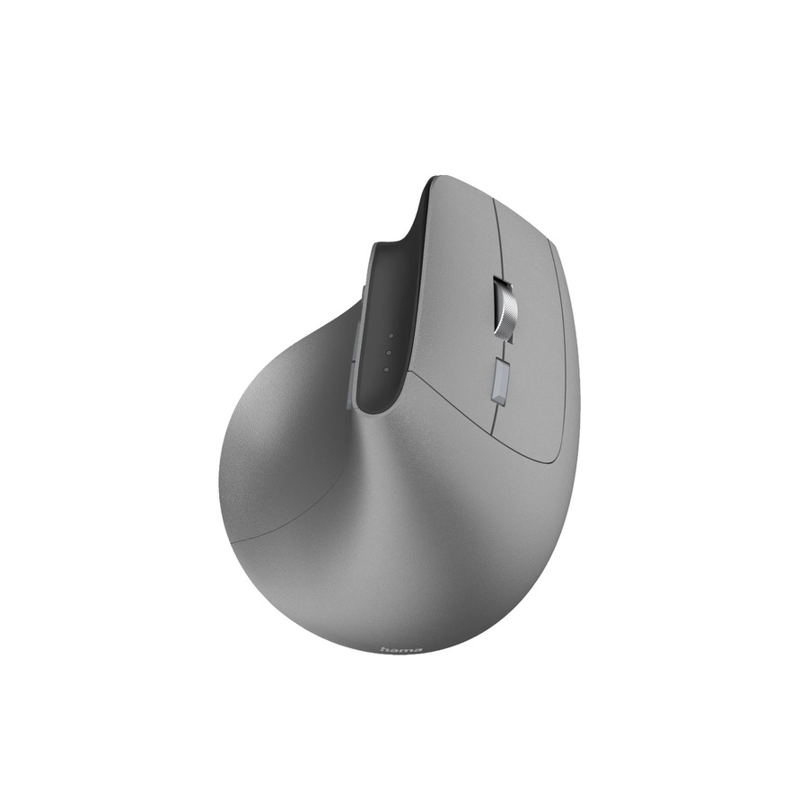 Hama Vertikalmaus EWM-700R Ergonomisch Multi-Device Kabellos Anthrazit mit Bluetooth und USB-A/USB-C - Bild 1