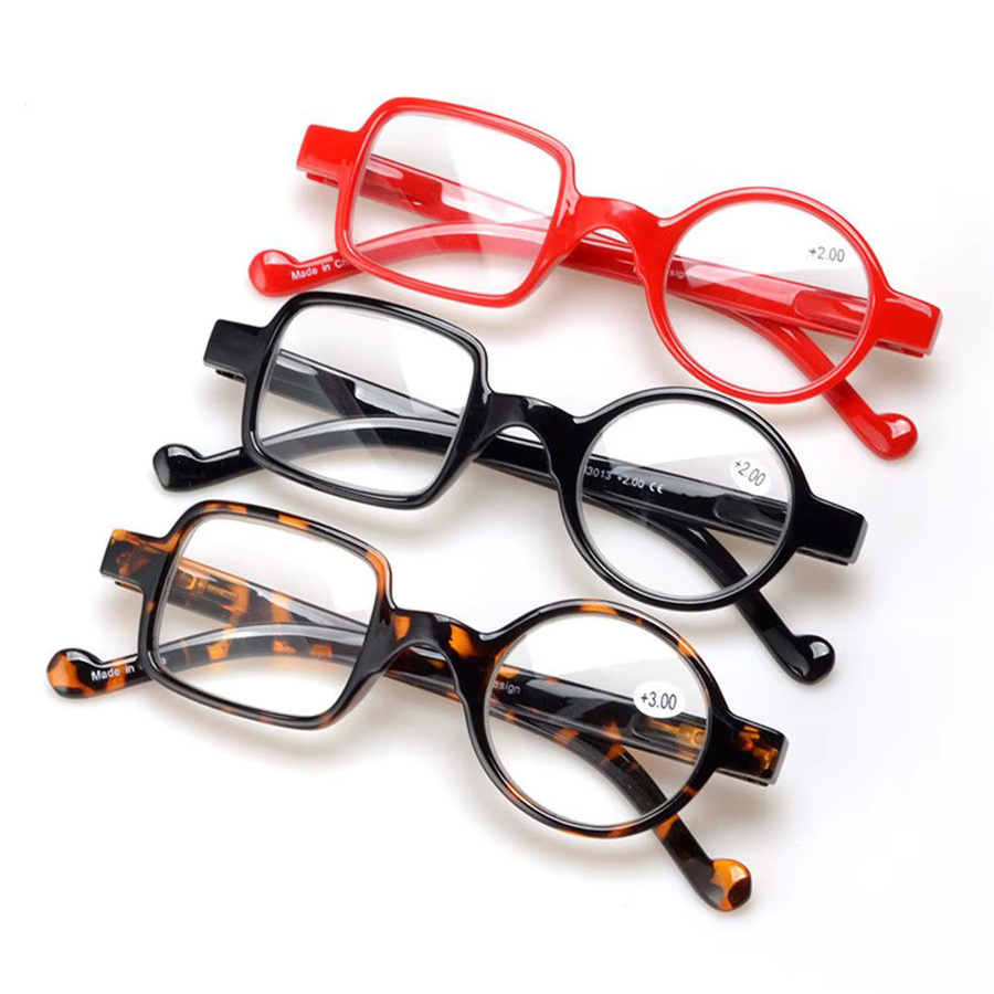 Lesebrille, quadratischer Rahmen, Vollrand, Kunststoff - Bild 2