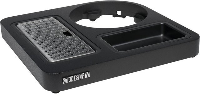 Corby Kensington Willkommenstablett Kompakt in Schwarz, B/H/T: 23 x 21 x 23 cm - Bild 1