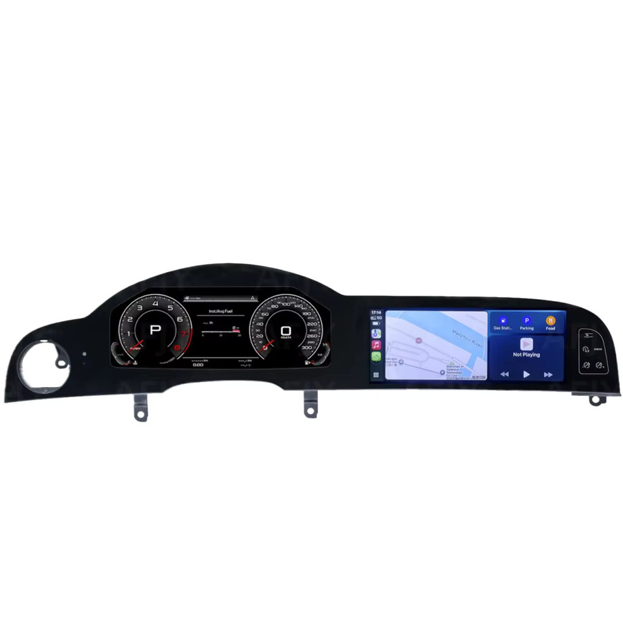 YANFU Digitales Kombiinstrument für Audi A6 A6L C6 4F 2005–2012 mit Android-Radio, kabellosem CarPlay, GPS-Navigation und Bluetooth in Schwarz (4 + 64 GB) - Bild 7