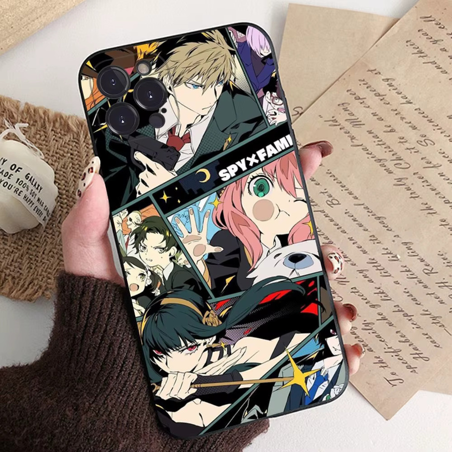 Spy Family Anime Handyhülle aus weichem Silikon für iPhone 15 14 13 12 11 Pro Max Mini XS XR 8 7 6 Plus in Multicolor - Bild 2
