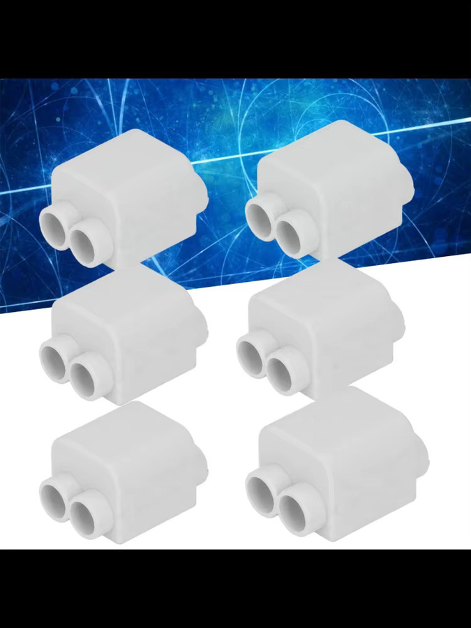 VGEBY Draht-Splitter T-Typ Stecker Set ZK-1216, 6 Stück, Weiß, 1000V 100A Hochleistungs-Schnellanschlüsse - Bild 3