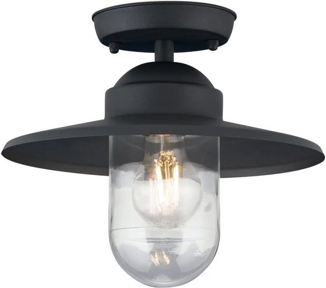 Orion Leuchten Außen Deckenleuchte Anthrazit B: 24 cm, T: 28 cm - Bild 1