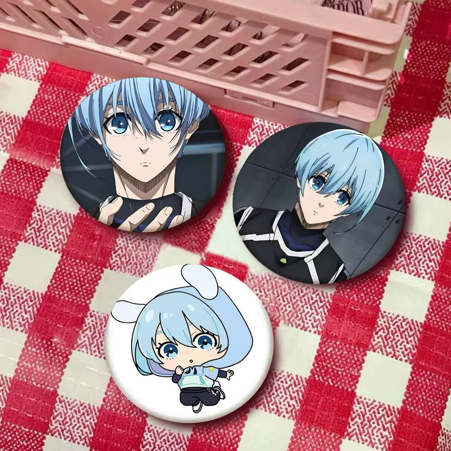 bilibili Brosche, Emaille-Pin, Cartoon-Stil, rund - Bild 3