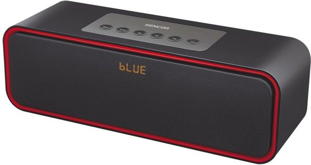 Tragbarer Bluetooth-Lautsprecher KATOMIX SSS 81 in Rot mit 2x5W Leistung, UKW-Radio und USB-Anschluss - Bild 1
