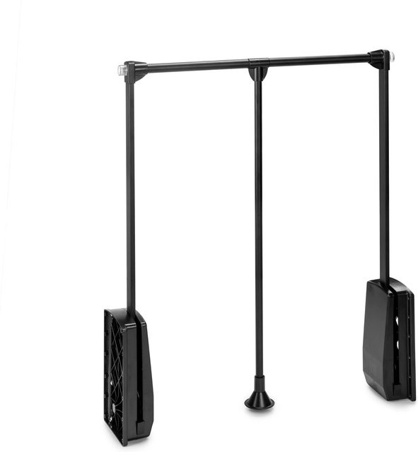 Emuca Kleiderlift für Garderoben in Mokka aus Stahl und Kunststoff, Höhe: 60 cm bis 83 cm - Bild 1